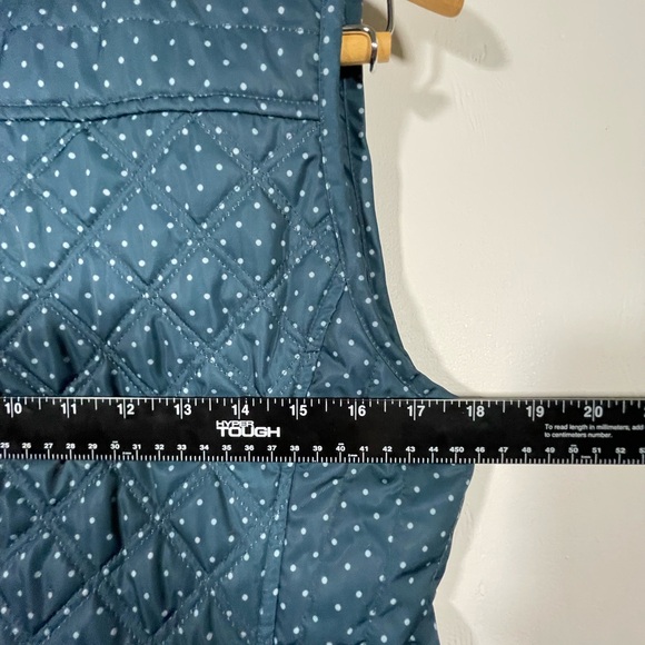 Merona Blue Quilted Vest Insulated Stand-Up Collar. Size M - Picture 11 of 11